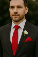 Rosso Uomo Cravatta E