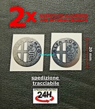 2X mini adesivi stemma alfa