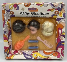 Parrucca Petite vintage anni 70 boutique per bambole moda 11,5” come Barbie scatola orig