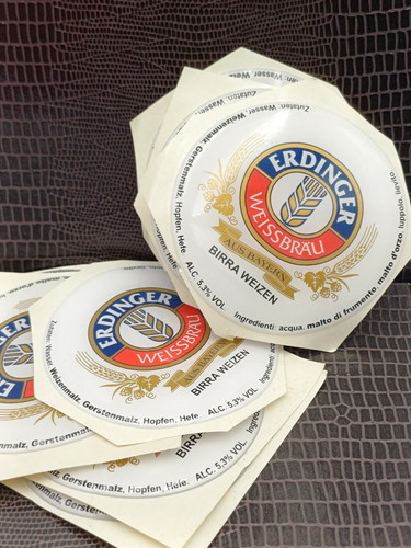 Erdinger beer adesivo gommato - erdinger,