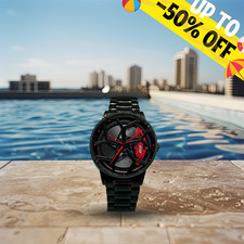 OROLOGIO con RUOTA  AUDI RS8, da polso per UOMO - Wheel Watch