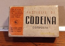 PRODOTTO FARMACEUTICO SCHIAPPARELLI – PASTIGLIE DI CODEINA  FARMACIA VINTAGE