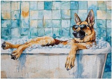 Puzzle da bagno a bolle pastore tedesco 300/500/1000 pezzi