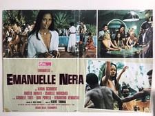 Emanuelle Nera Laura Gemser Lobby Card Originale Albert Thomas Karin Schubert 