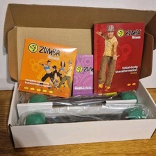 Zumba Fitness DVD Box Set con Bastoncini Tonificanti Parzialmente Sigillato