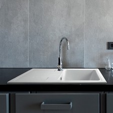 Lavello 86x50 cm da incasso in