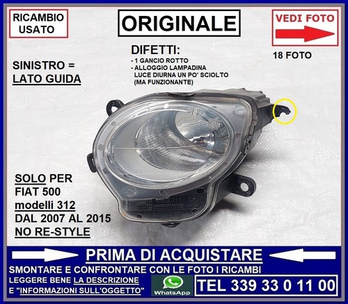 Fanale faro abbagliante - fanale,