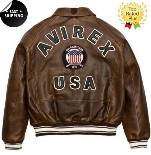 Giacca pelle uomo avirex - giacca,