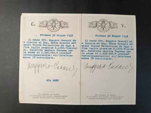 Documento originale storico - documento,