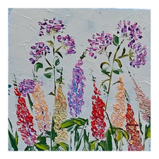 Fiori selvatici dipinto olio