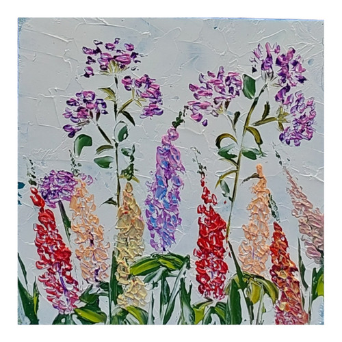 Fiori selvatici dipinto - , olio