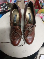 Scarpe donna con tacco Dolce Gabbana Misura 35,5 Vero Cuoio