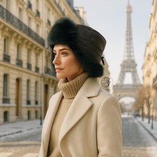 Cappello in pelliccia di volpe