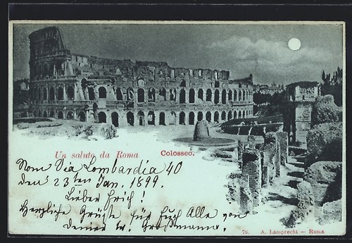 Cartolina chiaro luna roma - cartolina,