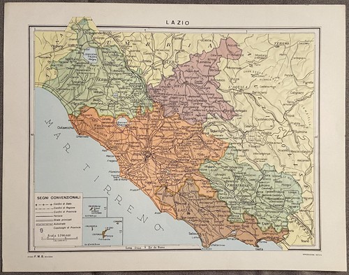 Lazio cartina geografica - lazio,