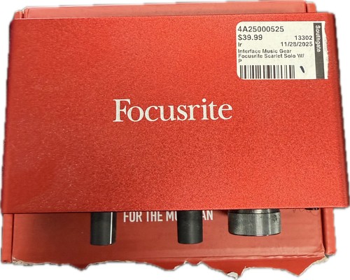 Focusrite scarlett solo - focusrite,