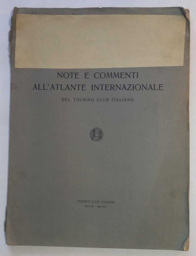 Note commenti all atlante - note, all'atlante