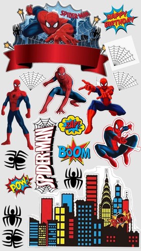 Topper per torta spider - topper,