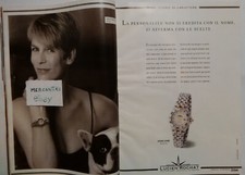 JAMIE LEE CURTIS INDOSSA LUCIEN ROCHAT PUBBLICITÀ ADVERTISING ITALIAN CLIPPING