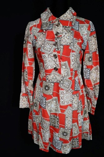 Abito mini vintage raso - vintage, in