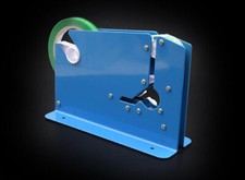 Dispenser Nastro Sigillante Collo Sacchetto per Frutta Alimenti Veg Shop con 2 Rotoli Nastri