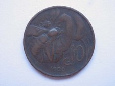 C 10 CENTESIMO Lire R APE 1926