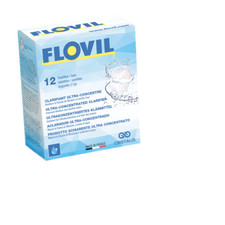 Flovil Choc- 12 Pastiglie di Flocculante Chiarificante Ultraconcentrato Piscina
