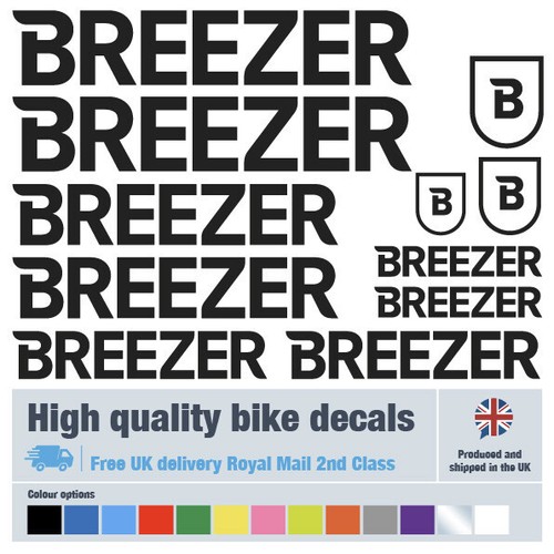 Breezer etichette decalcomanie