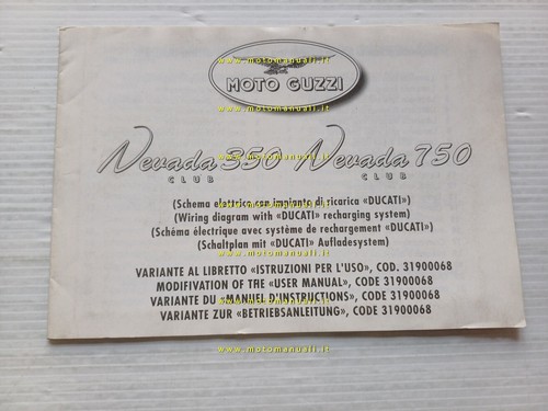 Moto guzzi nevada club 350 - moto, 350-750