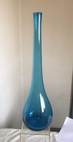 Vaso bottiglia vetro blenko - vaso,
