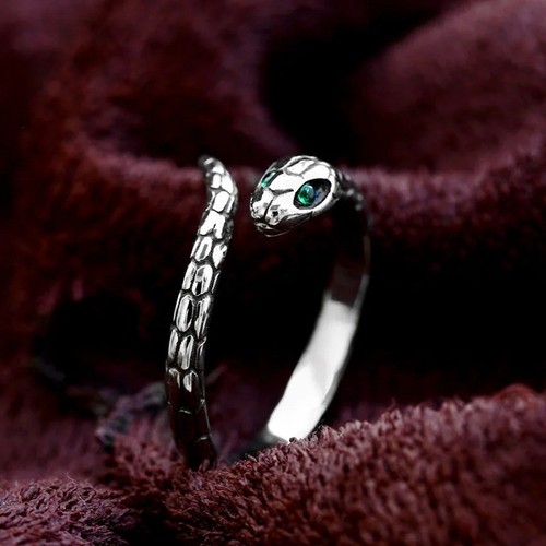 Anello serpente argento