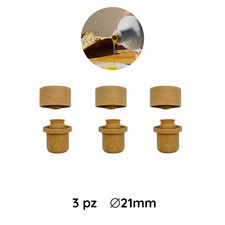 3Pz Tappo dosatore Versatore a fungo per Bottiglie Aceto Olio amari liquori 21mm