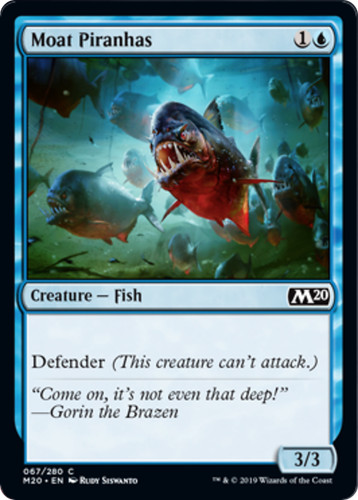 Moat piranhas mtg - piranhas, m20