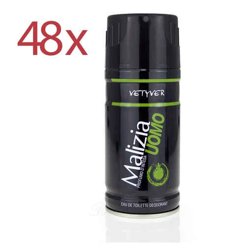 Malizia uomo vetyver 48x - malizia, 150ml