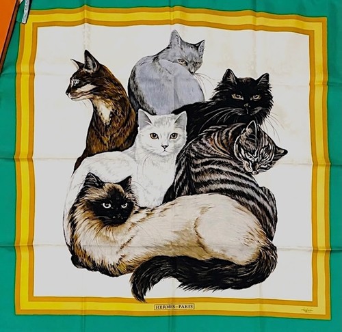 Hermes sciarpa stola les chats - hermes,