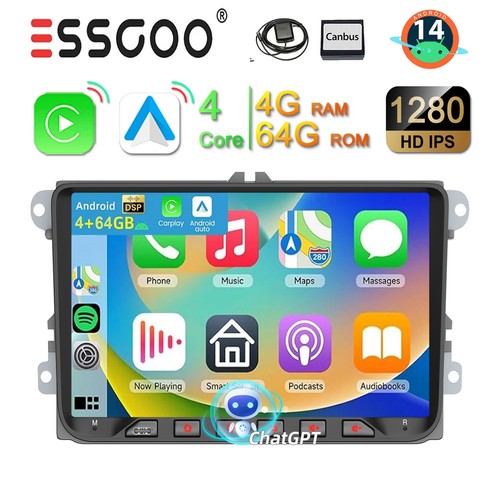 Autoradio carplay 4 64gb - carplay, 4+64gb