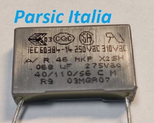 Condensatore poliestere 68n - poliestere,
