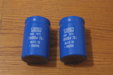 2 New 18000 uf 75v Capacitors