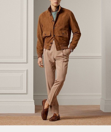 Bomber uomo pelle - , scamosciata