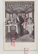 MILANO FORMAGGIO TAGLIABUE BELLA GRAFICA PUBBLICITA FPV 1928 SUPER