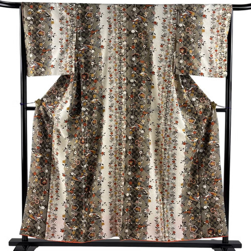 Kimono giapponese komon crema - giapponese,