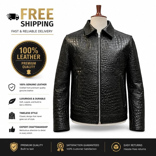 Cappotto biker uomo nero - , vera