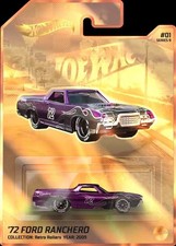 Hot Wheels NFTH Ford 72 Ford Ranchero Virtual Garage Serie 9 Ultra Rara 1/1.350