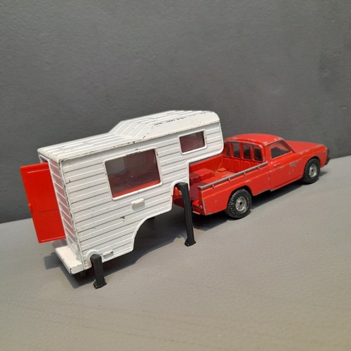 Vintage camper pickup - vintage,