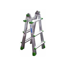 Scala Telescopica Alluminio Multiuso 3+3 Gradini - 6+6 Estesa h:2.99mt