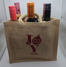 6 Bottiglie Porta Vino Iuta