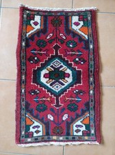 Tappeto Persiano Originale Scendiletto 60x38 Bordeaux Vintage But New