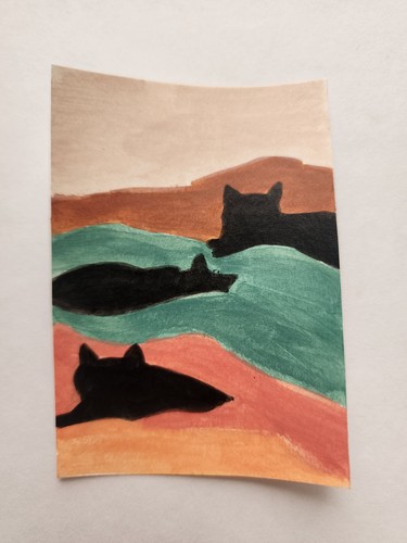 Quadro acrilico originale - , aceo
