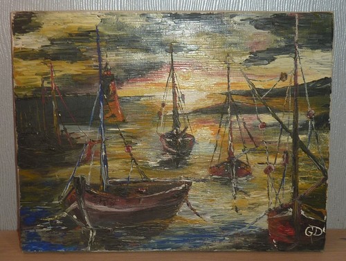 Tableau huile sur - huile, toile