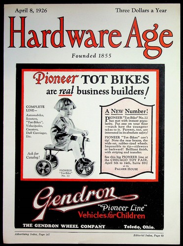Gendron pioneer line - line, 1926